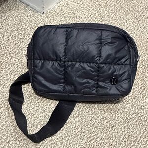 lululemon athletica Quilted Black Belt/Crossbody Bag